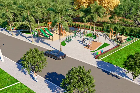 Praça completa no Jardim Ecoville